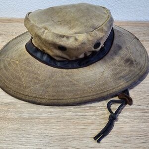WATERSHIP TRADING COMPANIE Waxed Cotton Big Brimmed Outdoor Hat